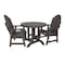 Highwood Usa Hamilton 3pc Round Outdoor Patio Furniture Dining Set AD-DNA36-ACE - alternate 1
